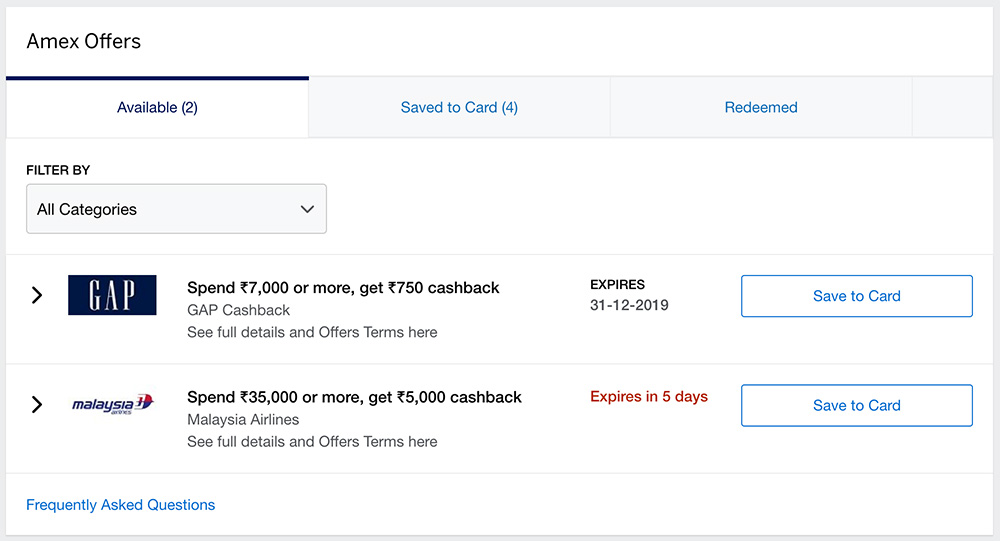 Amex Offers India Everything you need to know CardInfo