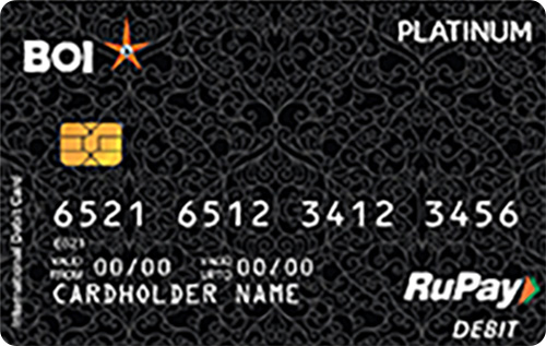 Bank of India RuPay Platinum Debit Card