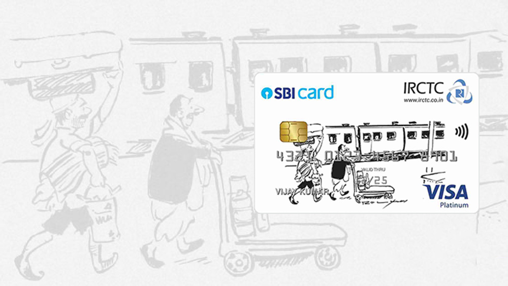 IRCTC SBI Platinum Credit Card Design